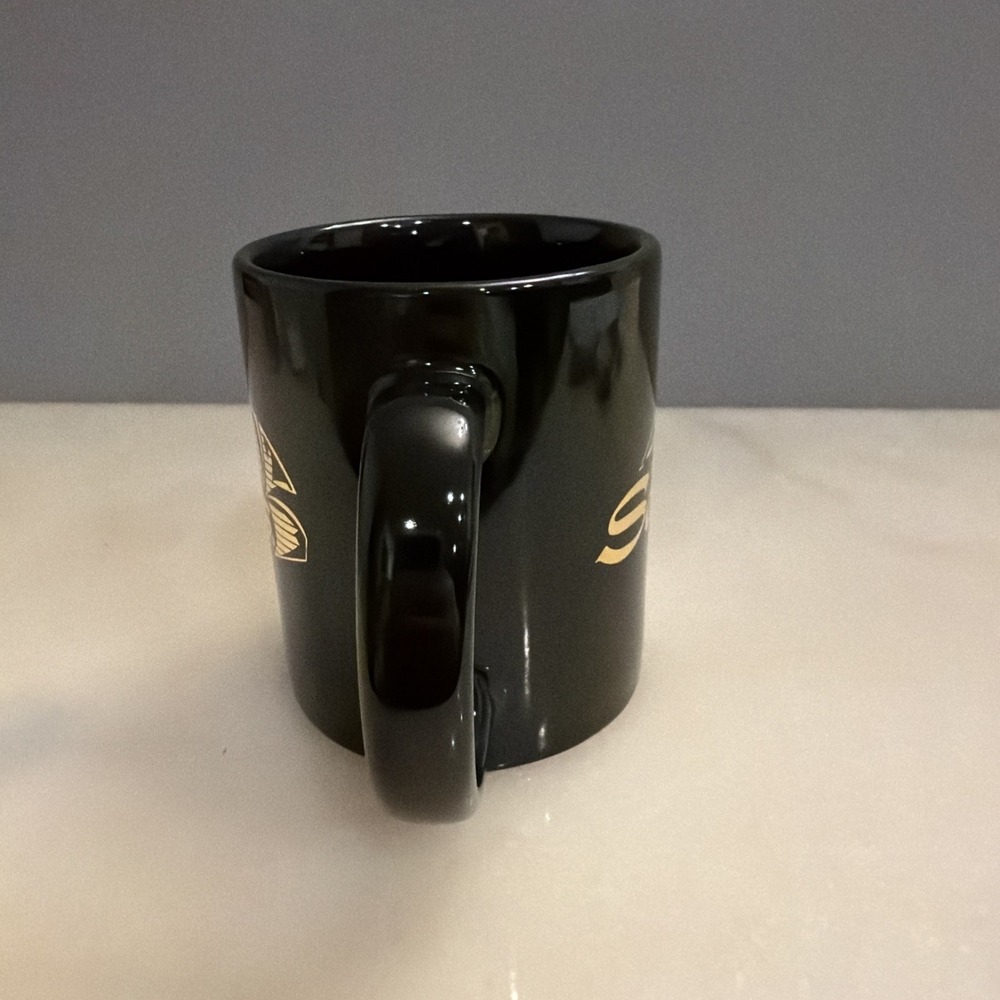 Vintage Sands Hotel Casino Rare Logo Coffee Cup Mug Black & Gold - Picture 3 of 5
